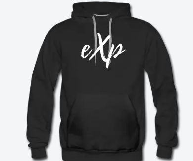 eXp Original Series Mens Black Hoodie - Experience Clothing